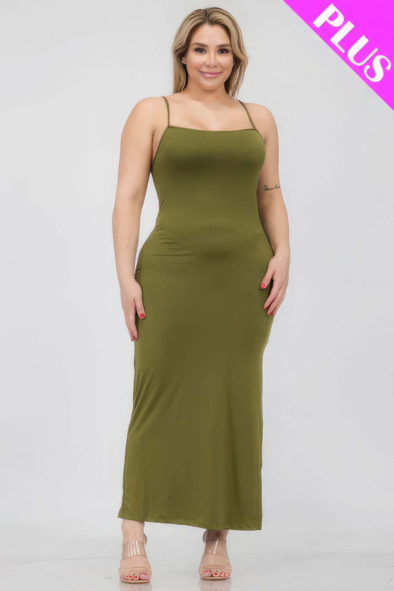 Crisscross Back Split Thigh Maxi Dress - Cabin 6 Productions